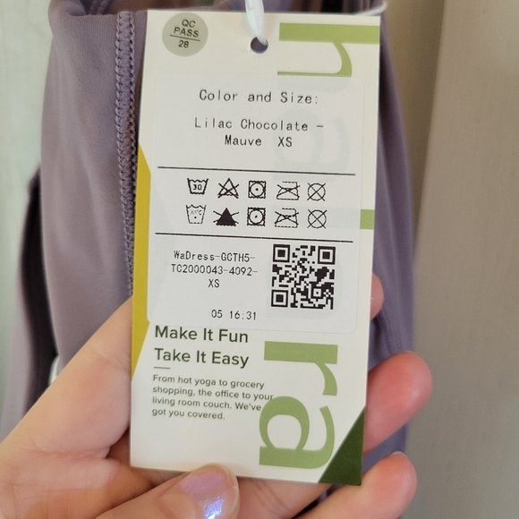 Halara Dusty Lavender Purple Halter Active Dress - Picture 6 of 8